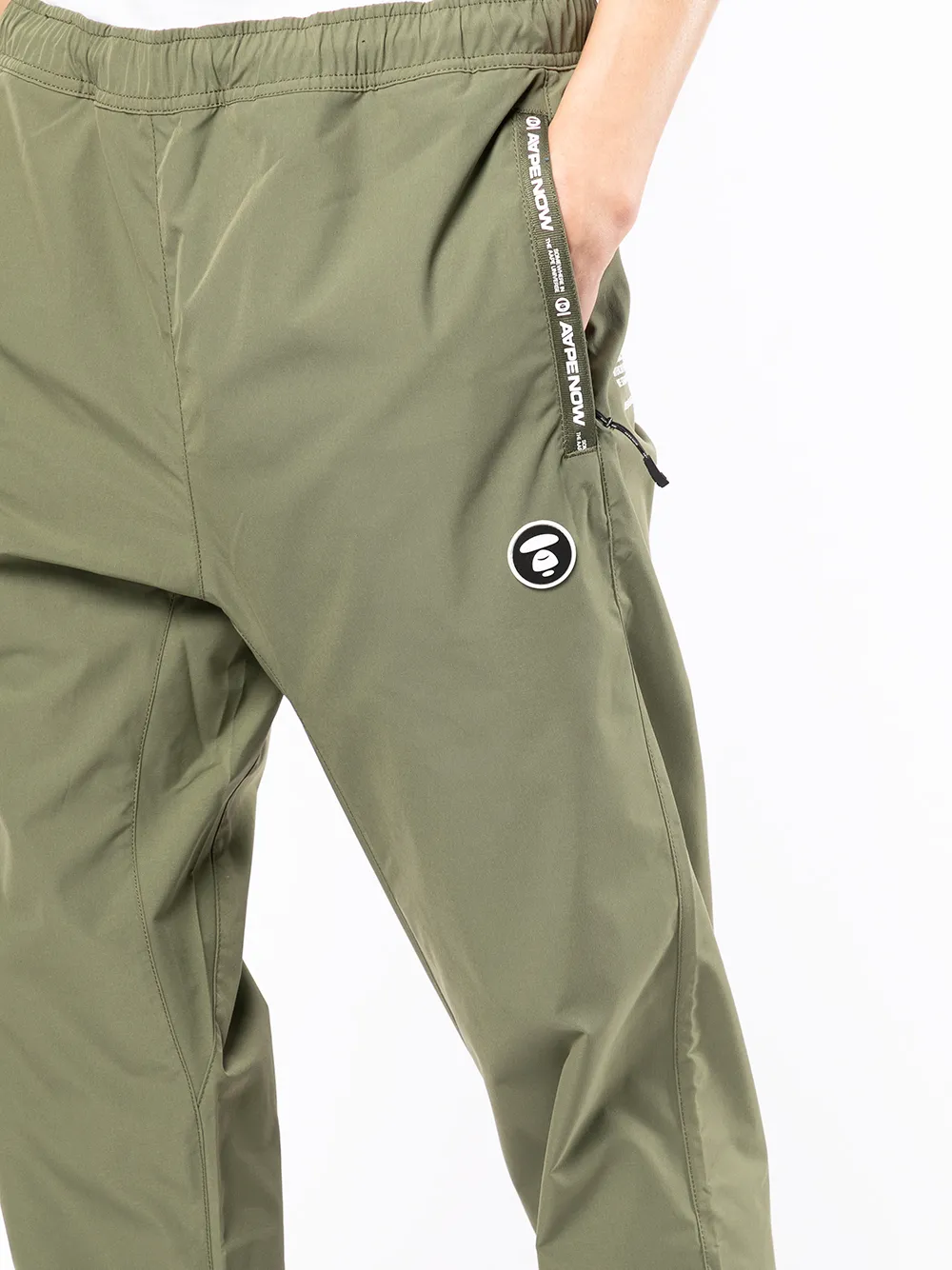 logo-patch track pants