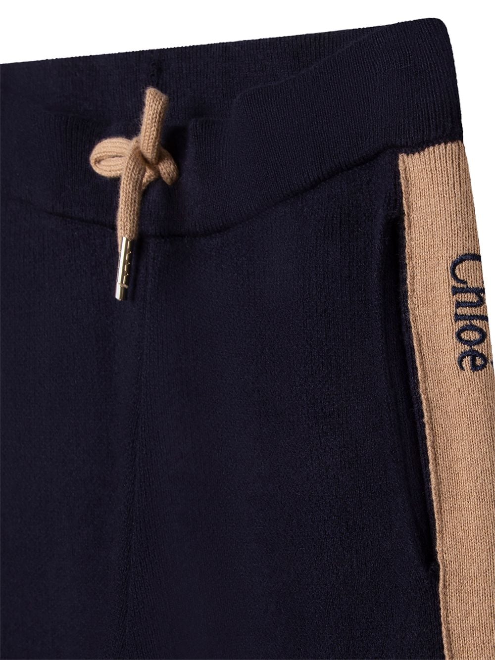 Shop Chloé Side-stripe Track Pants In 蓝色