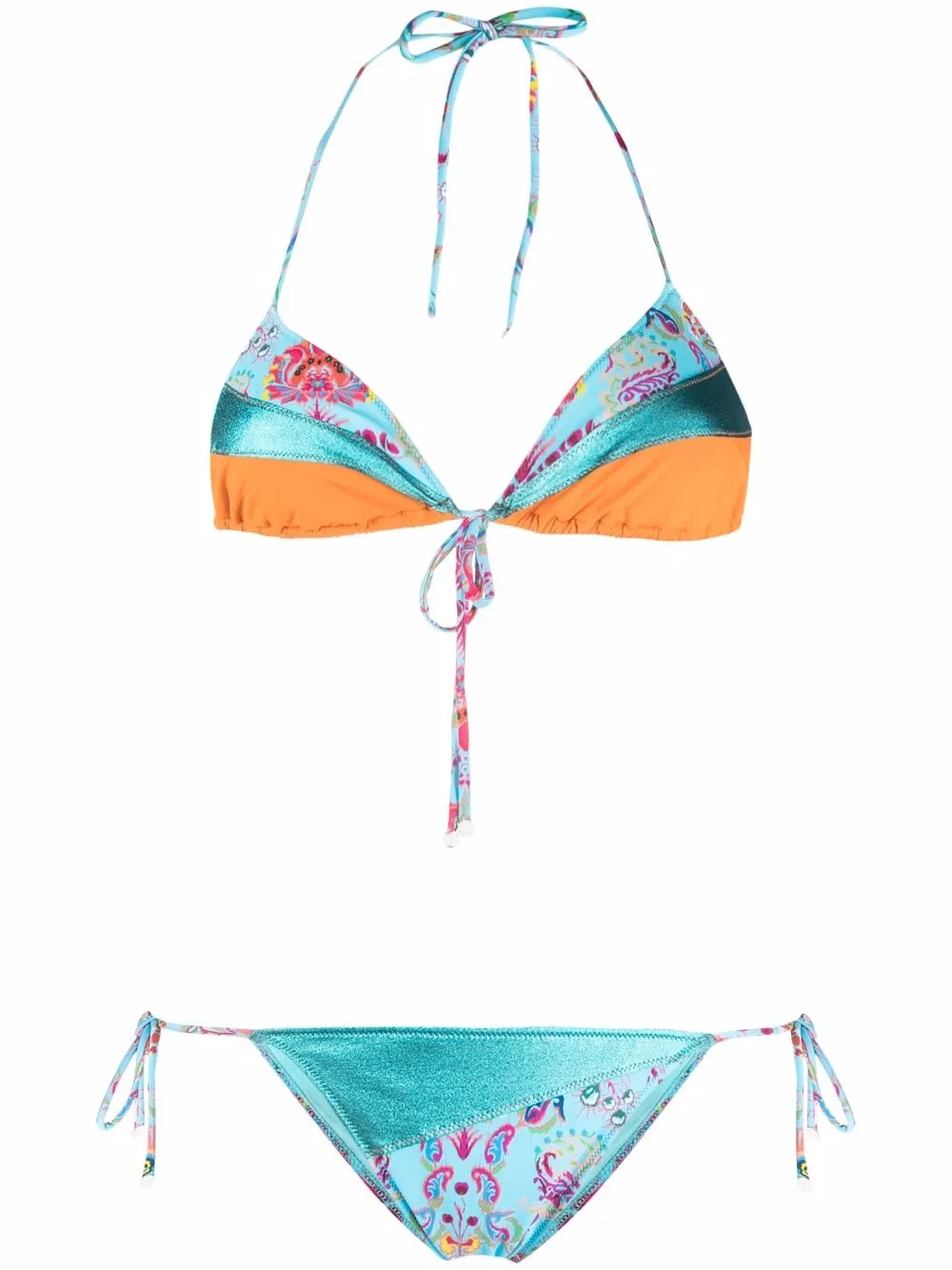 

ETRO bikini con estampado de cachemira - Azul