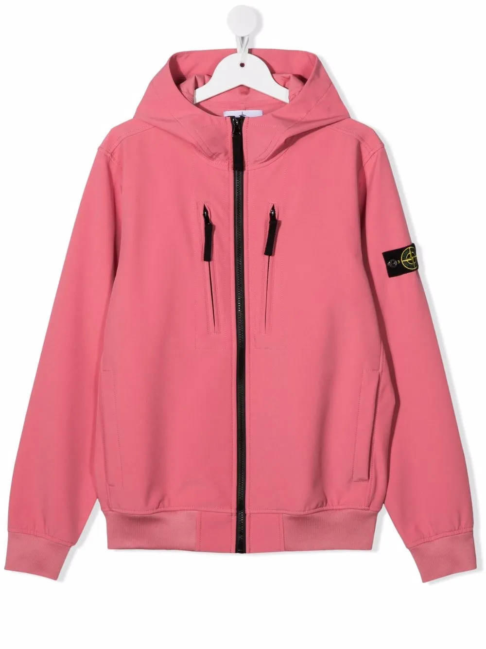 

Stone Island Junior hoodie con cierre - Rosado