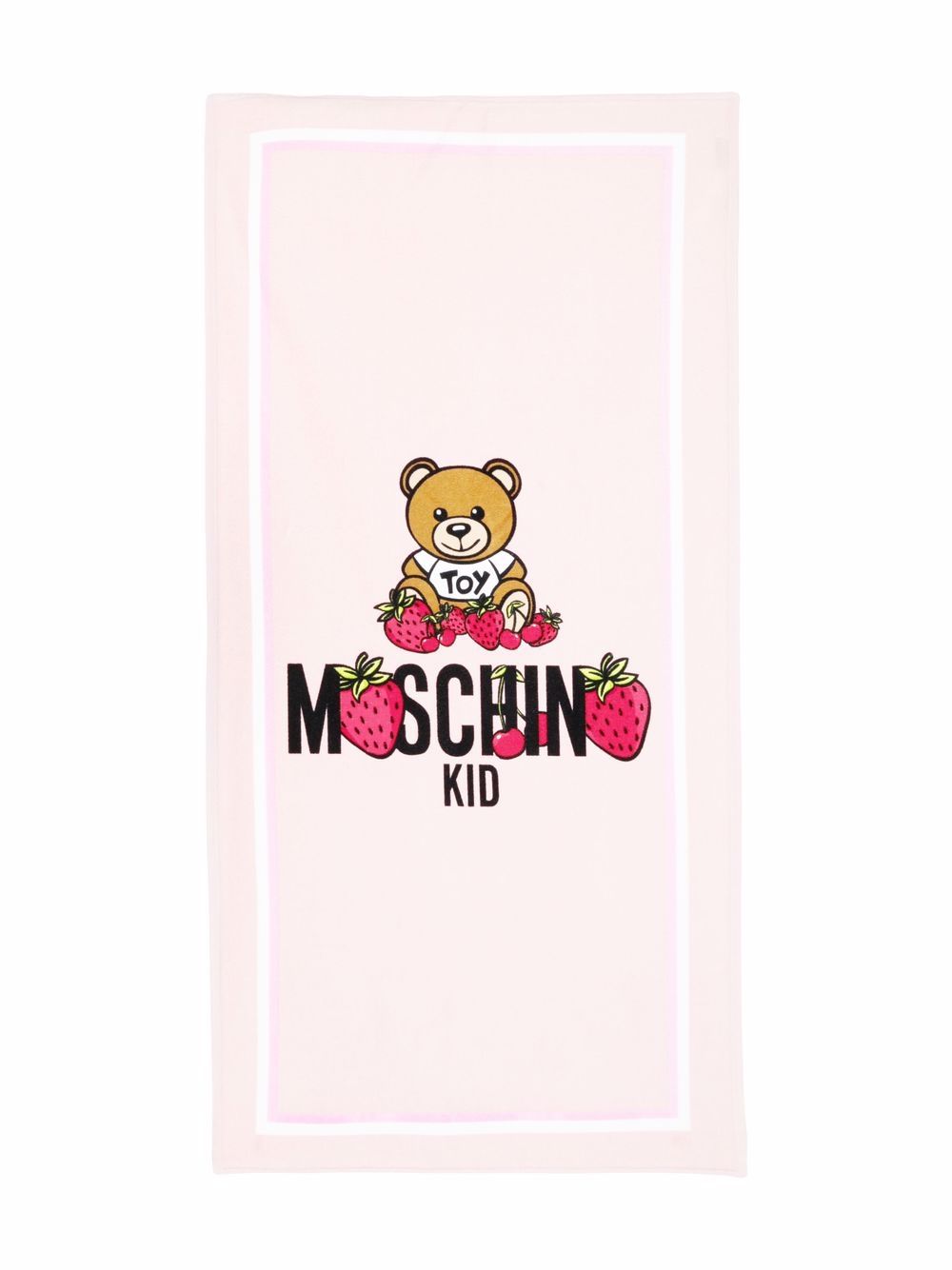 фото Moschino kids полотенце с принтом teddy bear