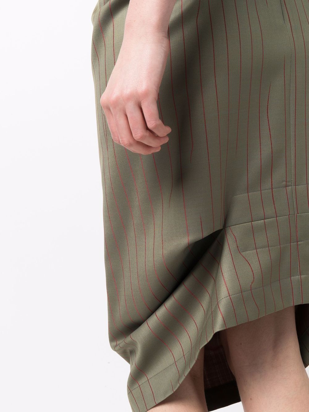 фото Vivienne westwood юбка-карандаш миди в тонкую полоску
