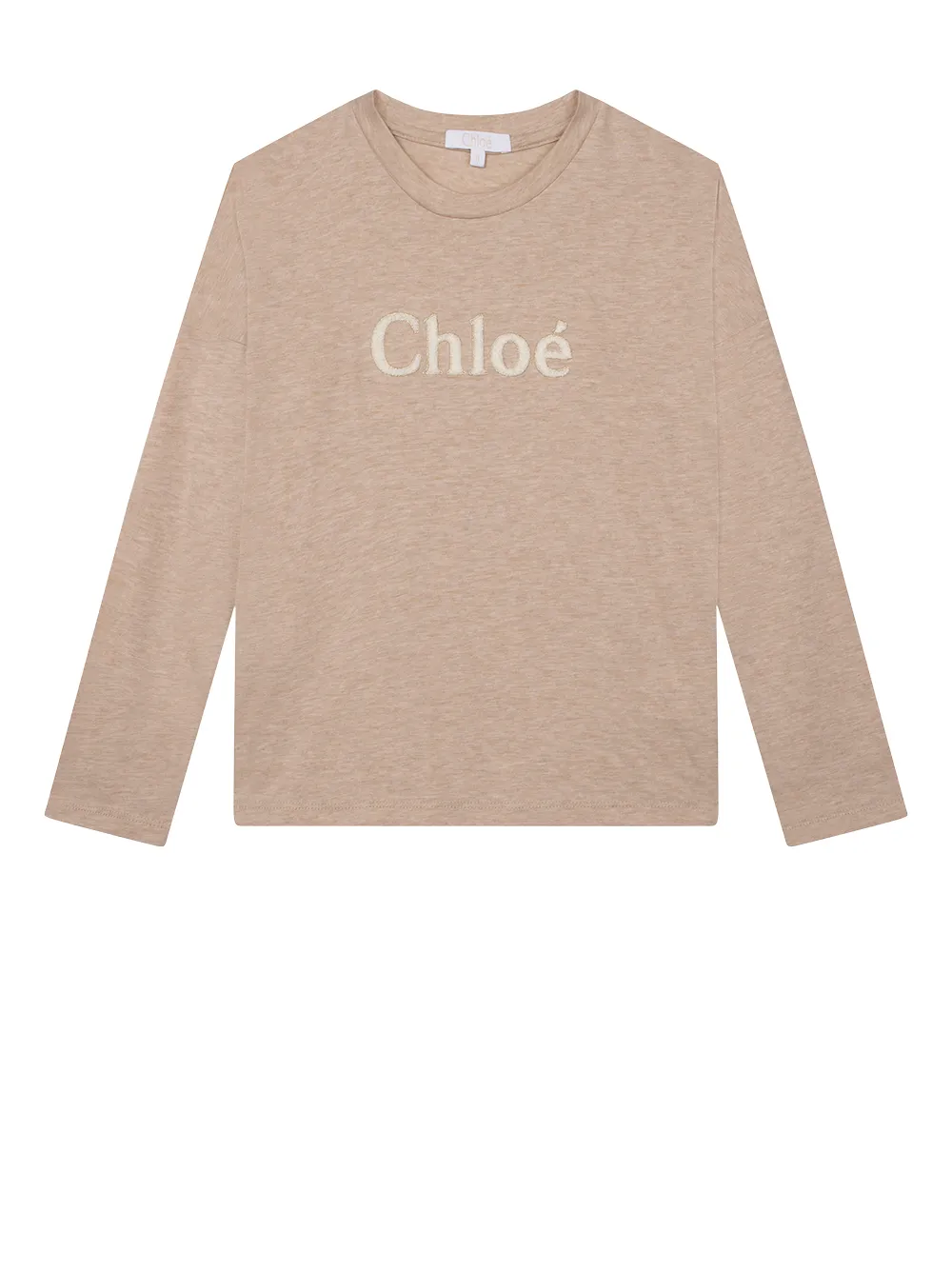 

Chloé Kids logo long-sleeve T-shirt - Neutrals