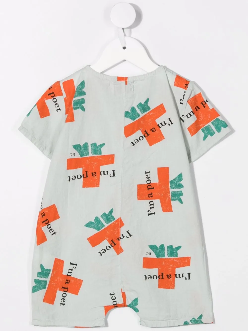 Bobo Choses Romper met logoprint - Groen
