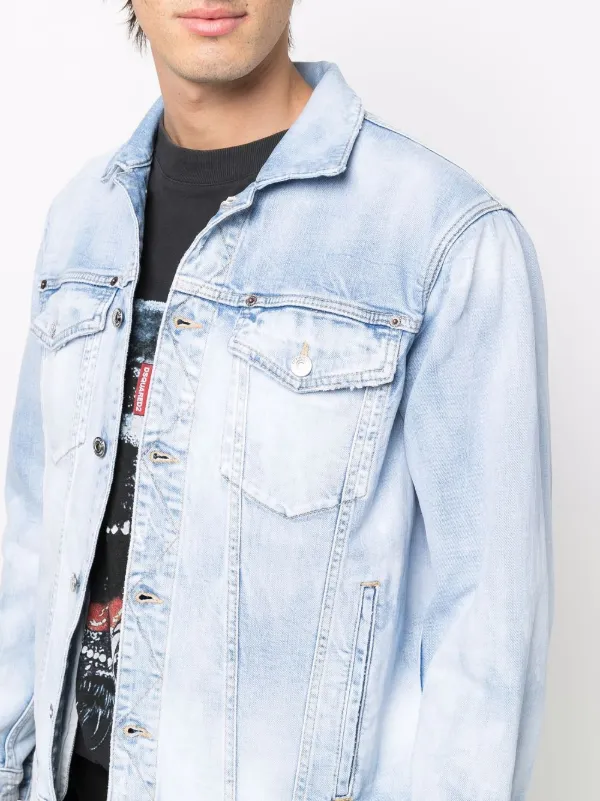 levi's bleached denim jacket