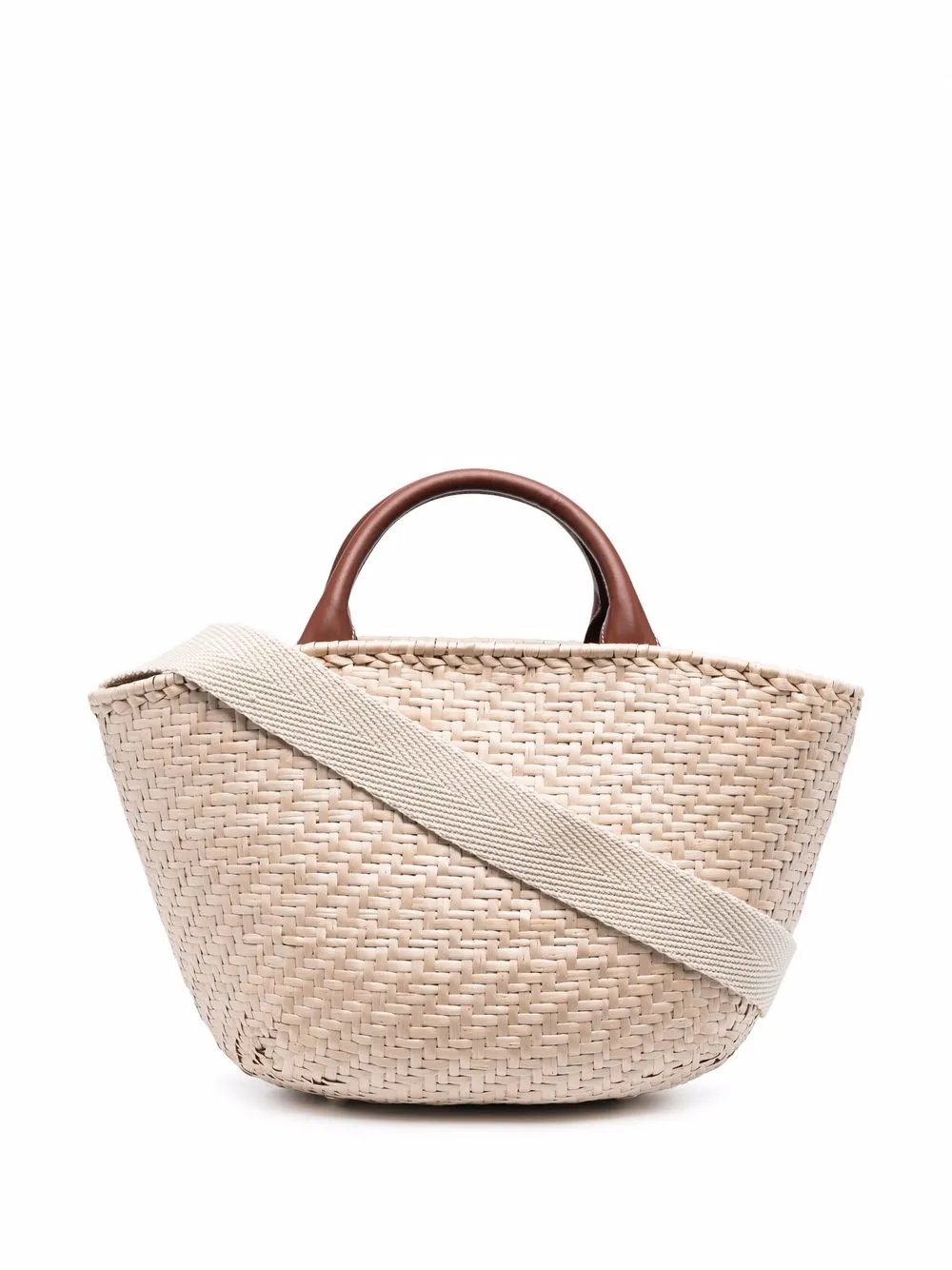 

Rodo Amy wicker tote bag - Neutrals