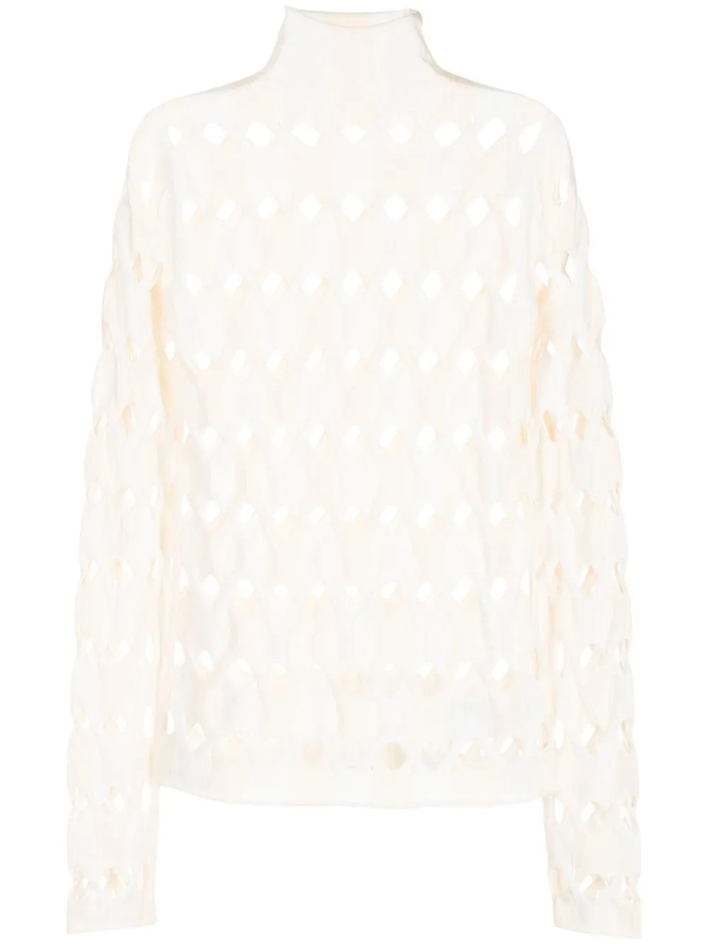 

Dion Lee woven-effect long-sleeve top - White