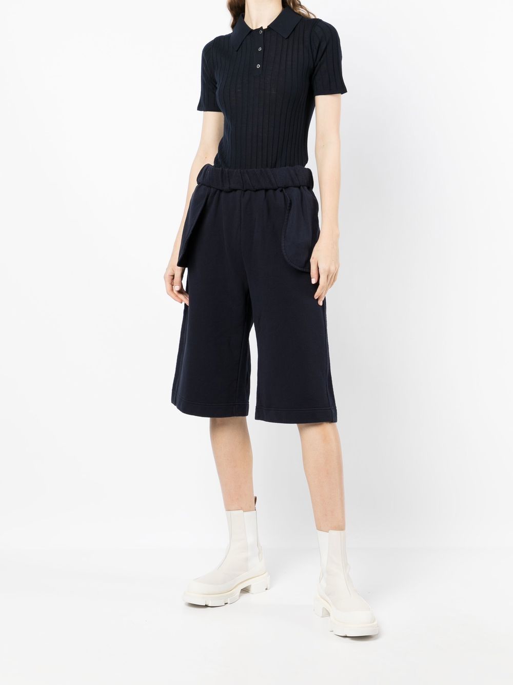 Dion Lee Knielange shorts - Blauw