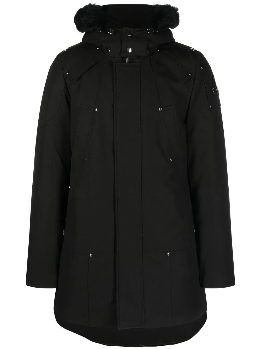 

Moose Knuckles zip-up padded down coat - Black
