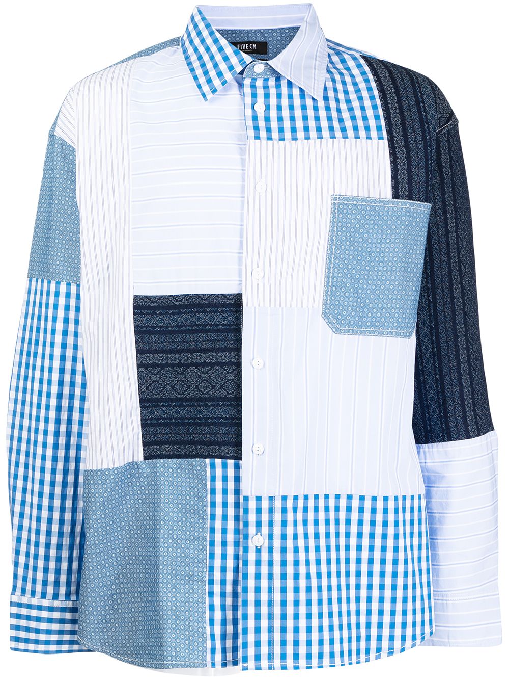 FIVE CM Patchwork mix-print Shirt - Farfetch