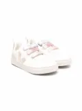 VEJA Kids touch-strap fastening sneakers - White
