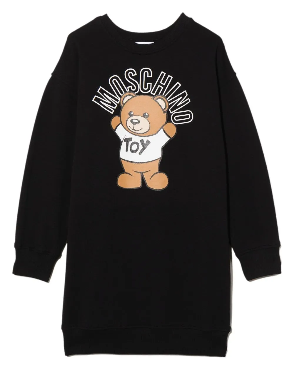 

Moschino Kids vestido tipo suéter con motivo Teddy Bear - Negro