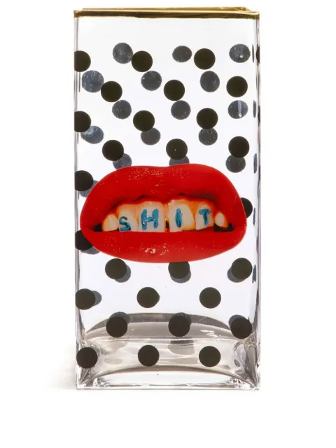 Seletti polka dots lip-print large vase