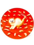 Seletti Kitten porcelain dinner plate - Red