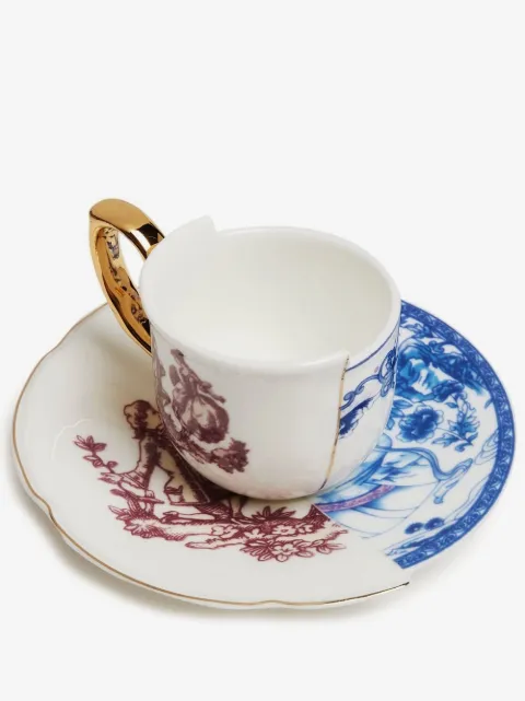 Seletti Hybrid Eufemia coffee cup with saucer