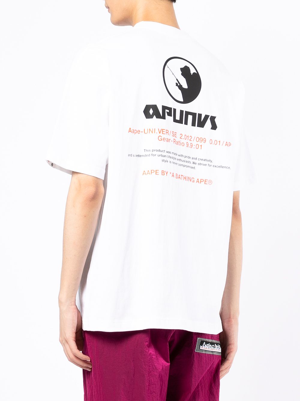 фото Aape by *a bathing ape® logo-print short-sleeved t-shirt