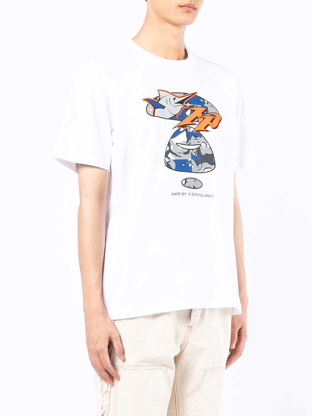 фото Aape by *a bathing ape® graphic-print short-sleeved t-shirt