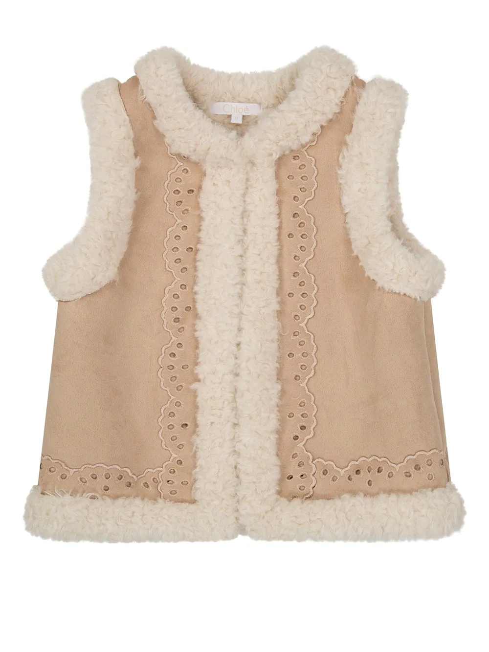 

Chloé Kids chaleco con diseño bordado - Neutro