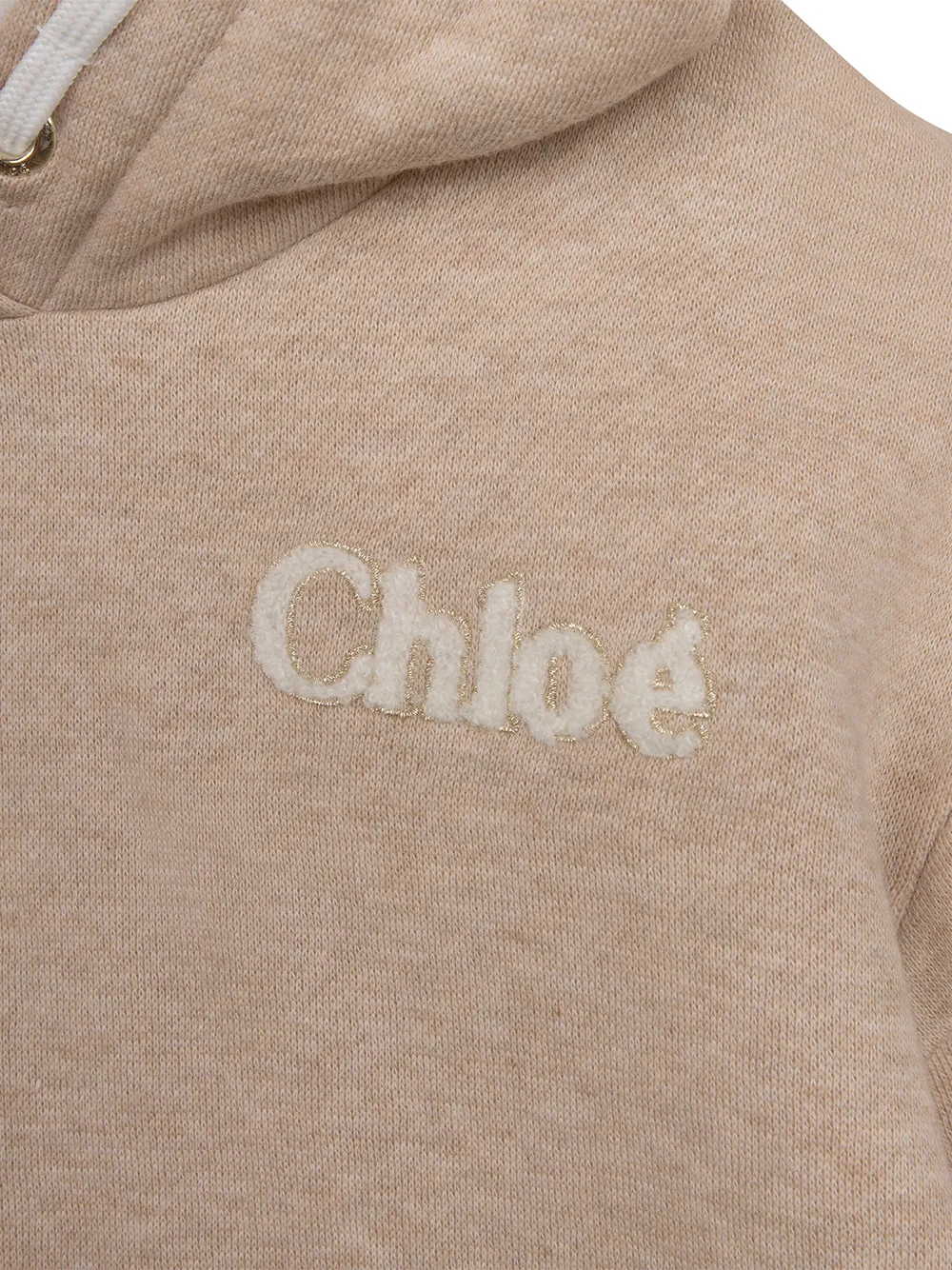 

Chloé Kids hoodie con logo - Neutro