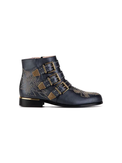 Chloé Kids studded buckle-embellished boots