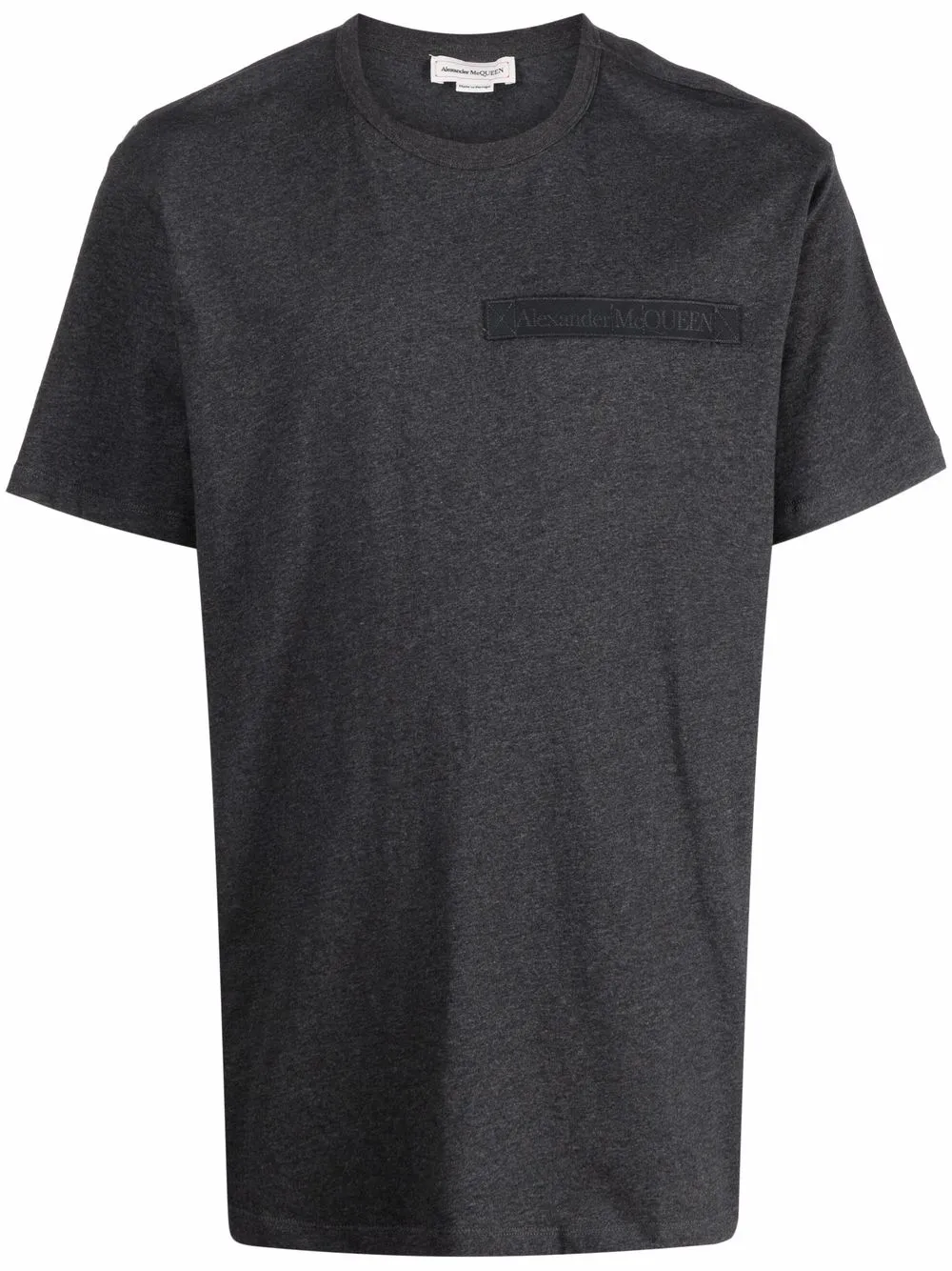 

Alexander McQueen playera con parche del logo - Gris