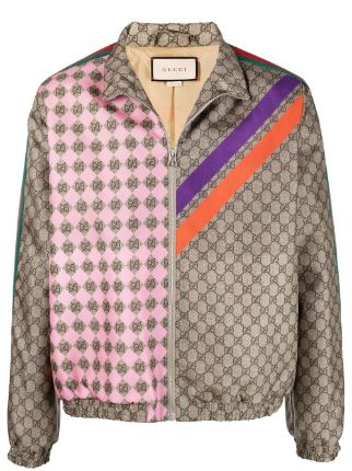 Gucci monogram hotsell track jacket