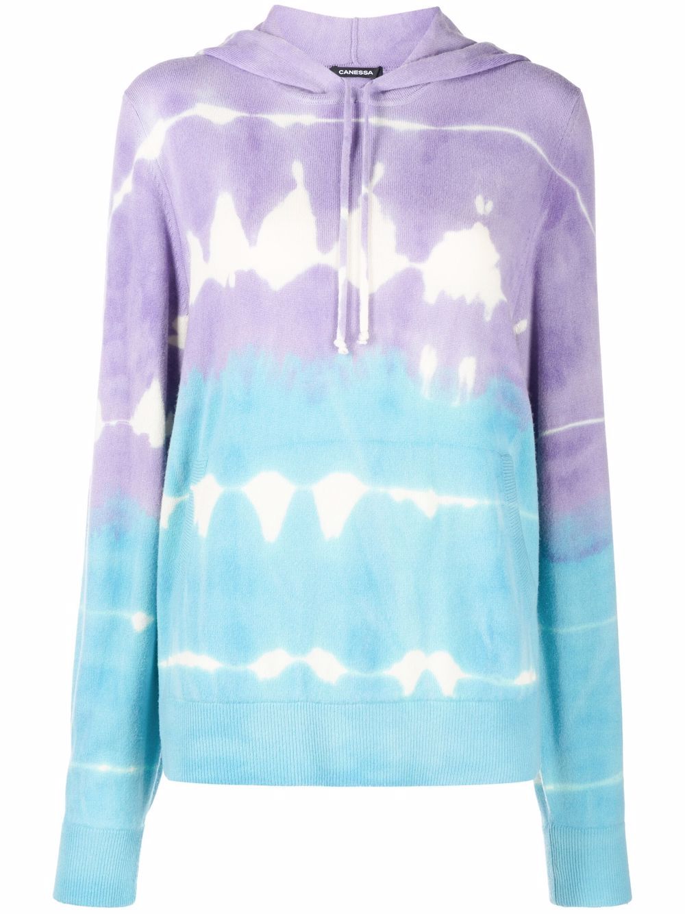 

Canessa hoodie con estampado tie-dye - Azul