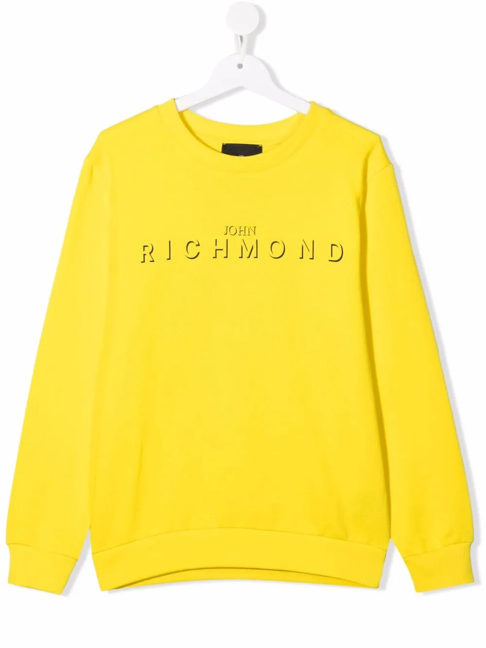 

John Richmond Junior TEEN logo-print sweatshirt - Yellow