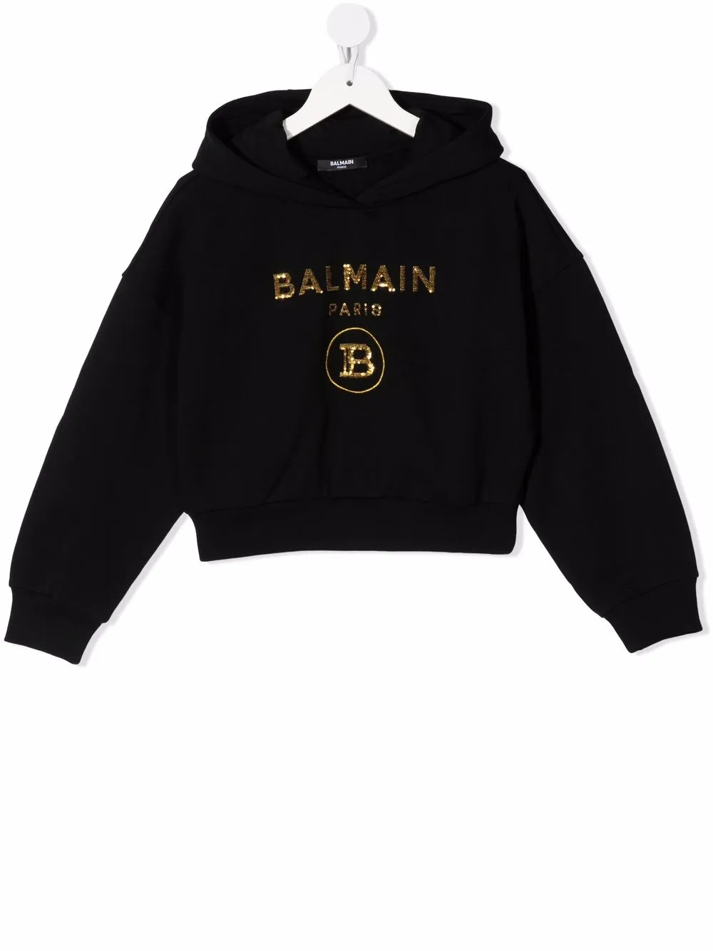 

Balmain Kids logo-print pullover hoodie - Black