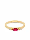 Delfina Delettrez 18kt yellow gold Dancing Diamonds ruby ring