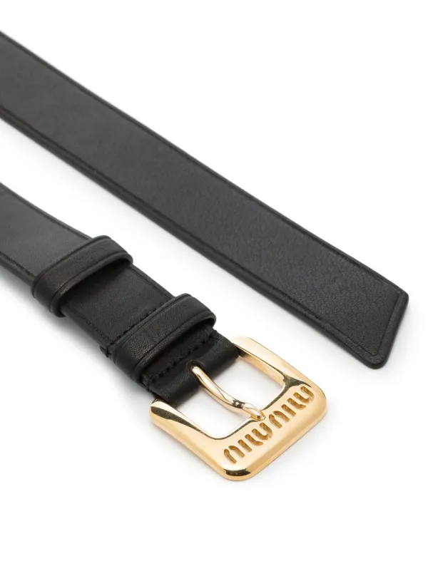 Burberry Men's Belt in Black/Gold | FW23/24 | Size S