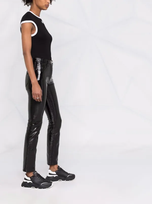 Courrèges high-shine Finish Trousers 