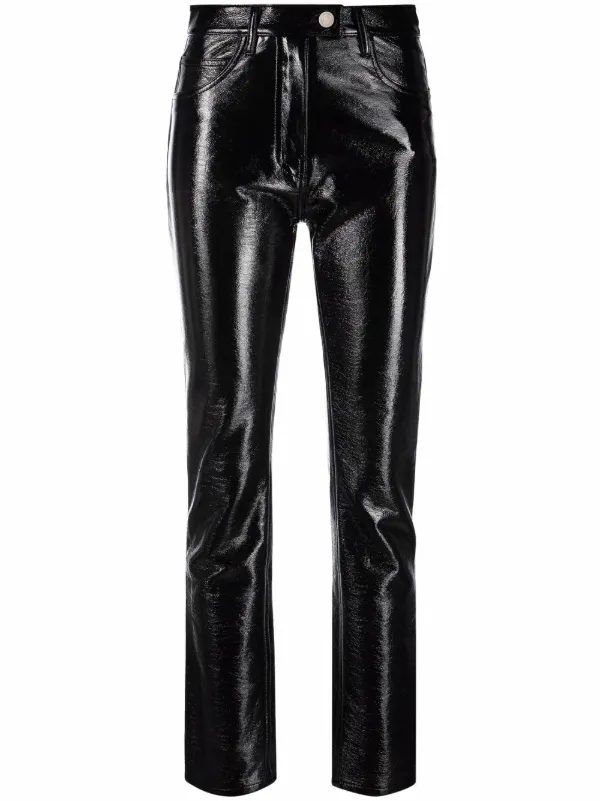Courrèges high-shine Finish Trousers 