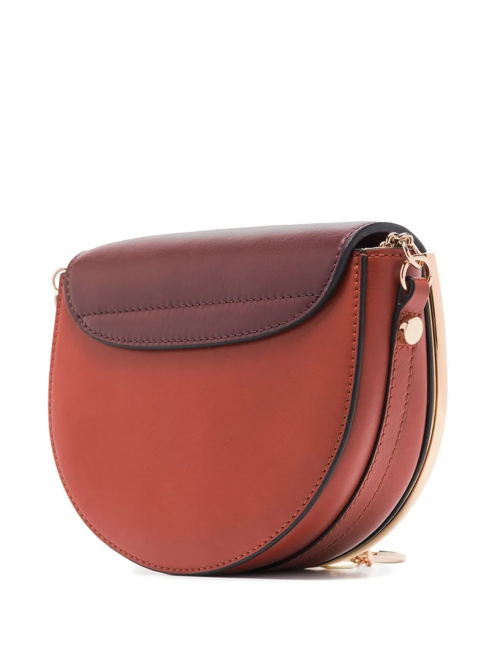 mara leather saddle bag see by chloé