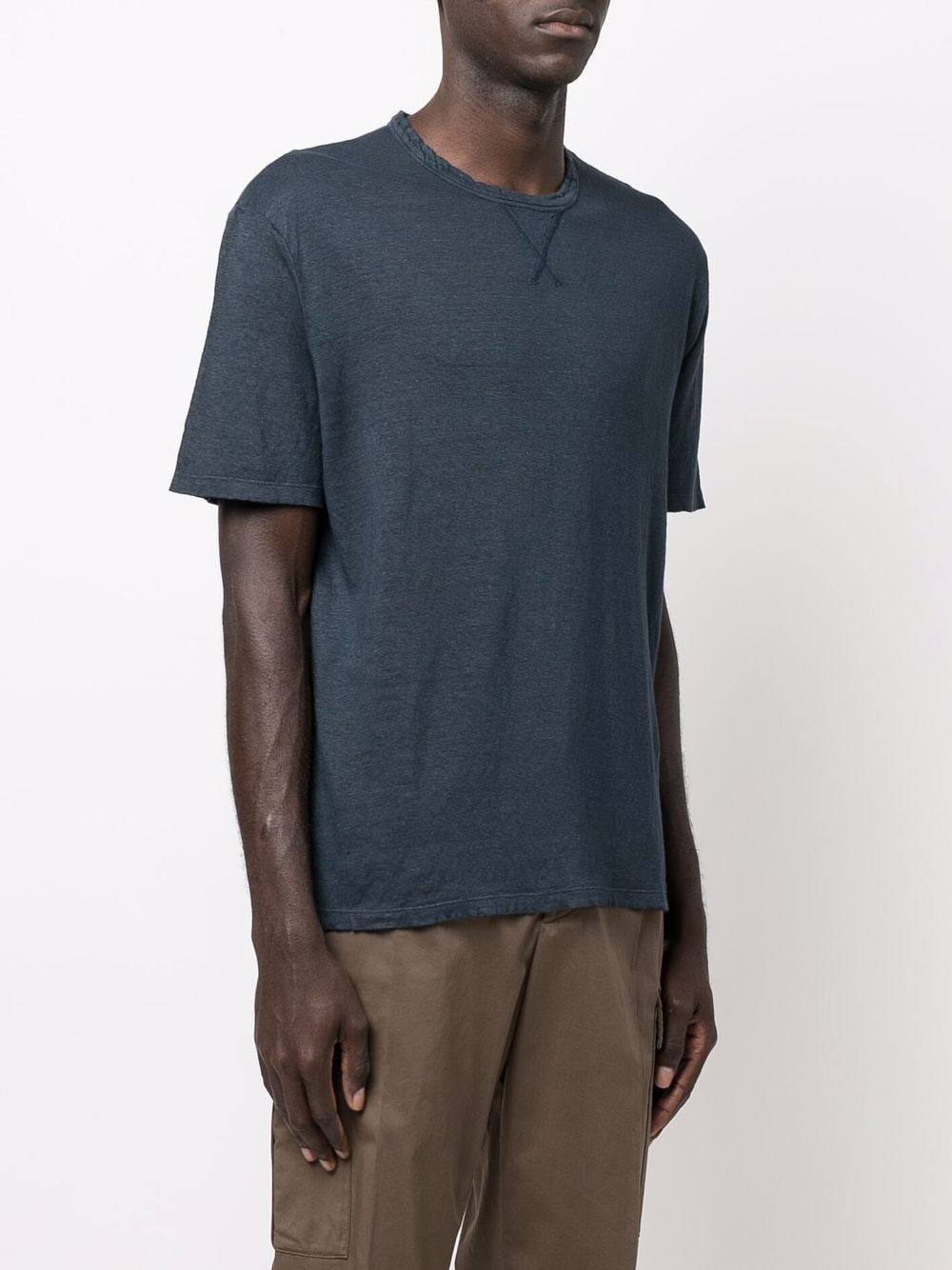 Eleventy crew-neck Linen T-shirt - Farfetch