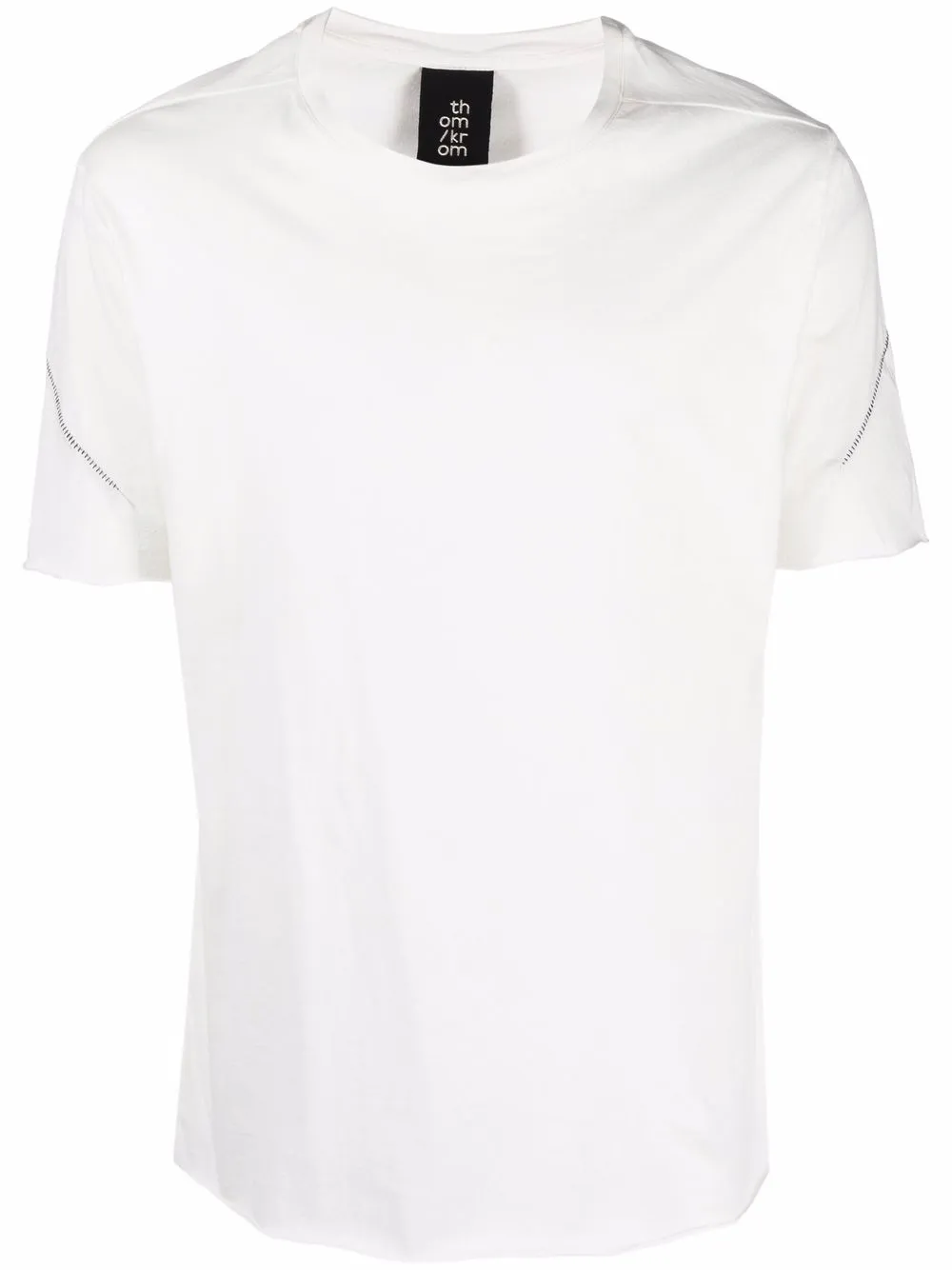 

Thom Krom camiseta con detalle de costura - Blanco