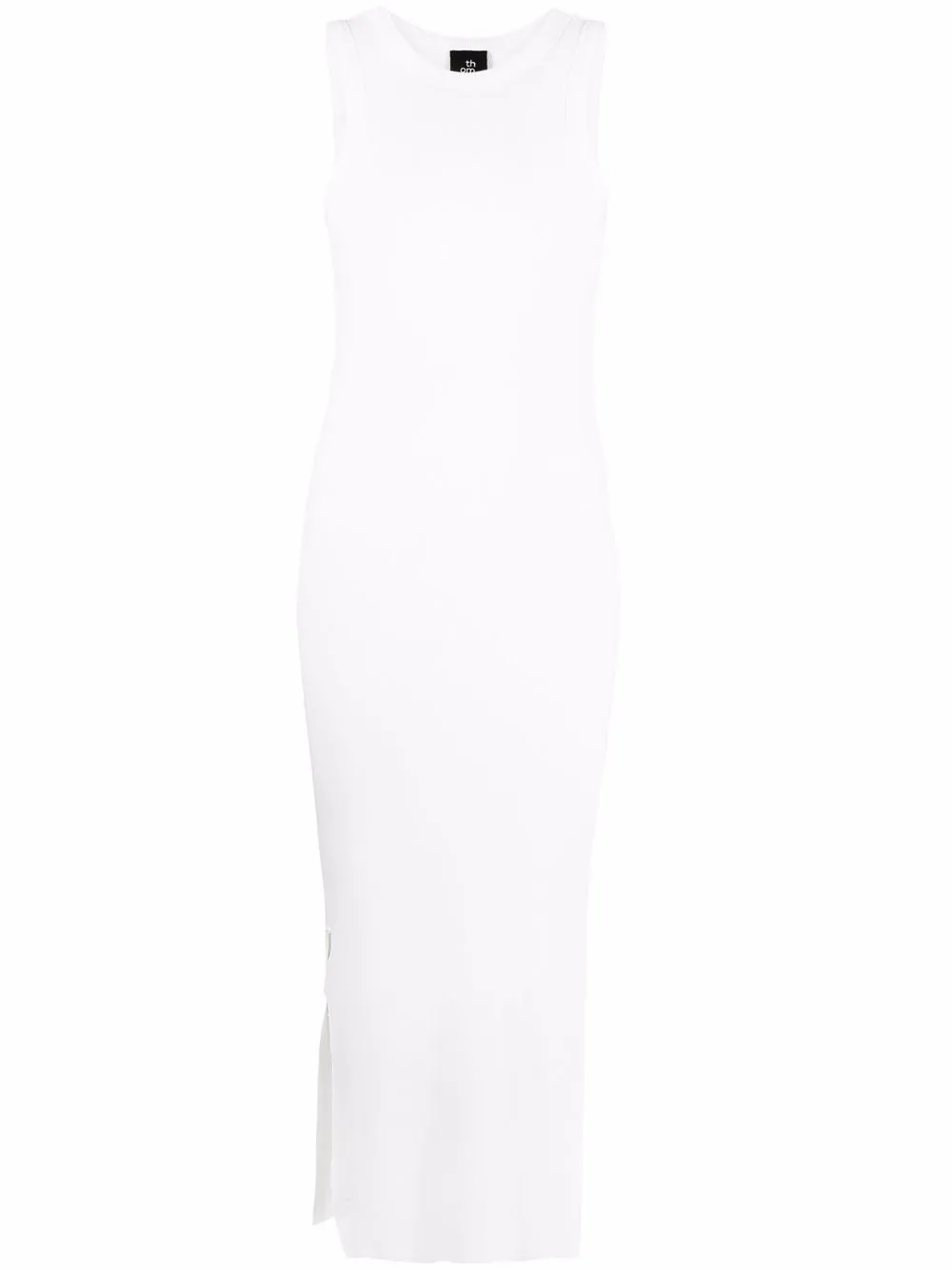 

Thom Krom vestido midi sin mangas - Blanco