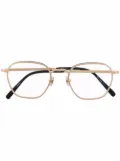 Matsuda embossed round-frame glasses - Gold