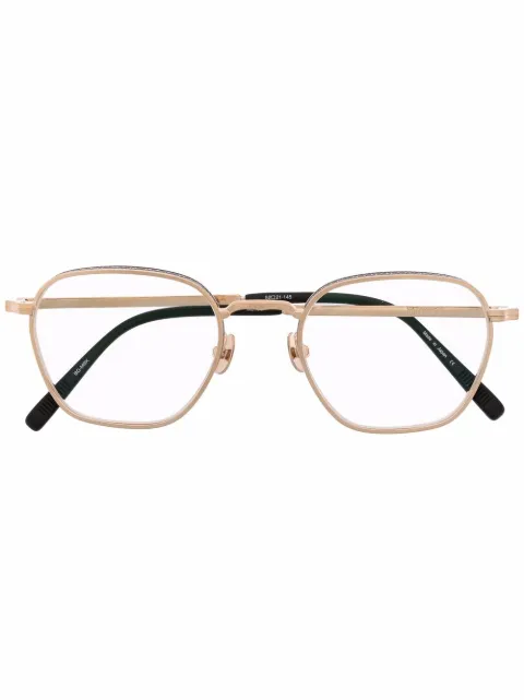 Matsuda embossed round-frame glasses