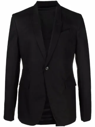 Rick Owens narrow-lapel single-breasted Blazer - Farfetch