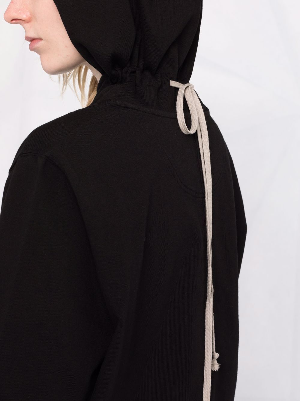 фото Rick owens drkshdw rear-drawstring oversized hoodie