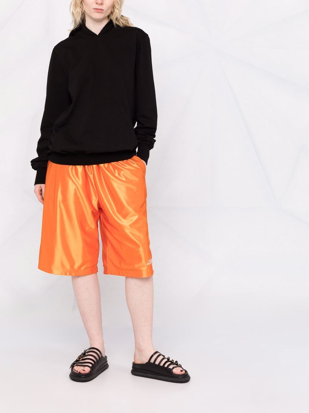 фото Rick owens drkshdw rear-drawstring oversized hoodie