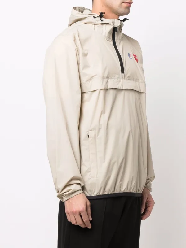 Comme Des Garçons Play x K-Way Pullover Hooded Jacket - Farfetch