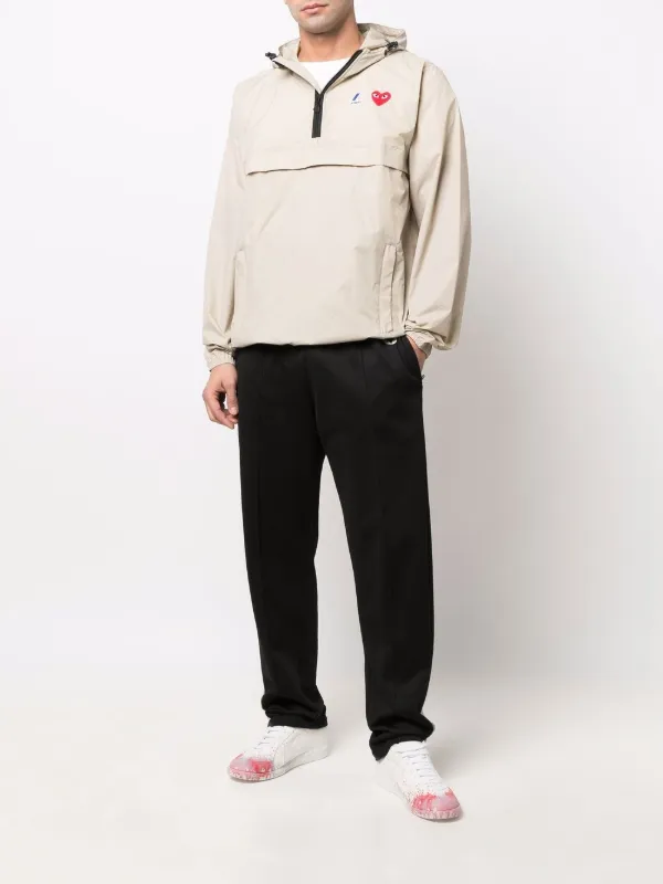 Comme Des Garçons Play x K-Way Pullover Hooded Jacket - Farfetch