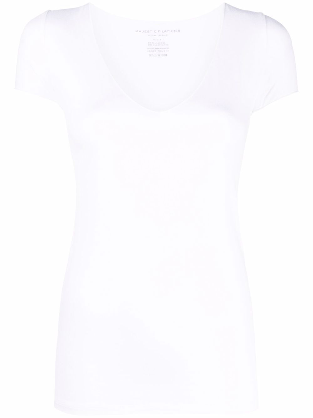 Majestic Filatures V-neck T-shirt - White