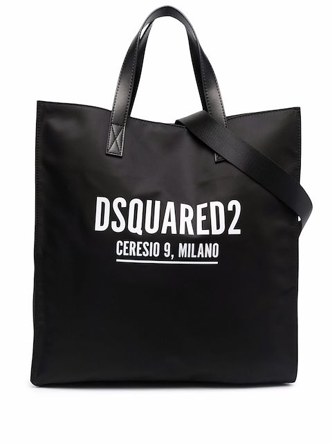 Dsquared2 شنطة عملية بطبعة شعار الماركة