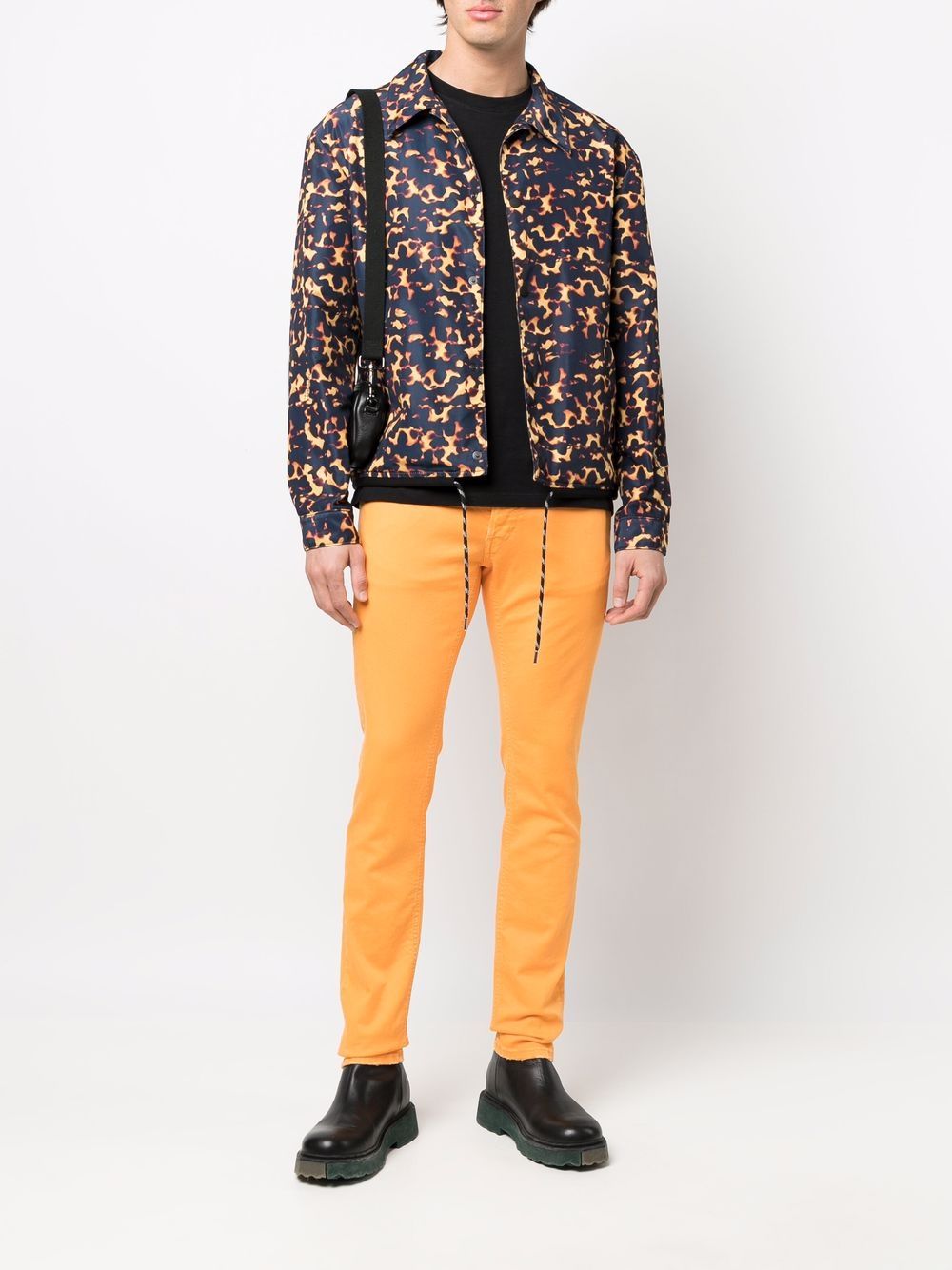 Just Cavalli Shirtjack met print - Zwart