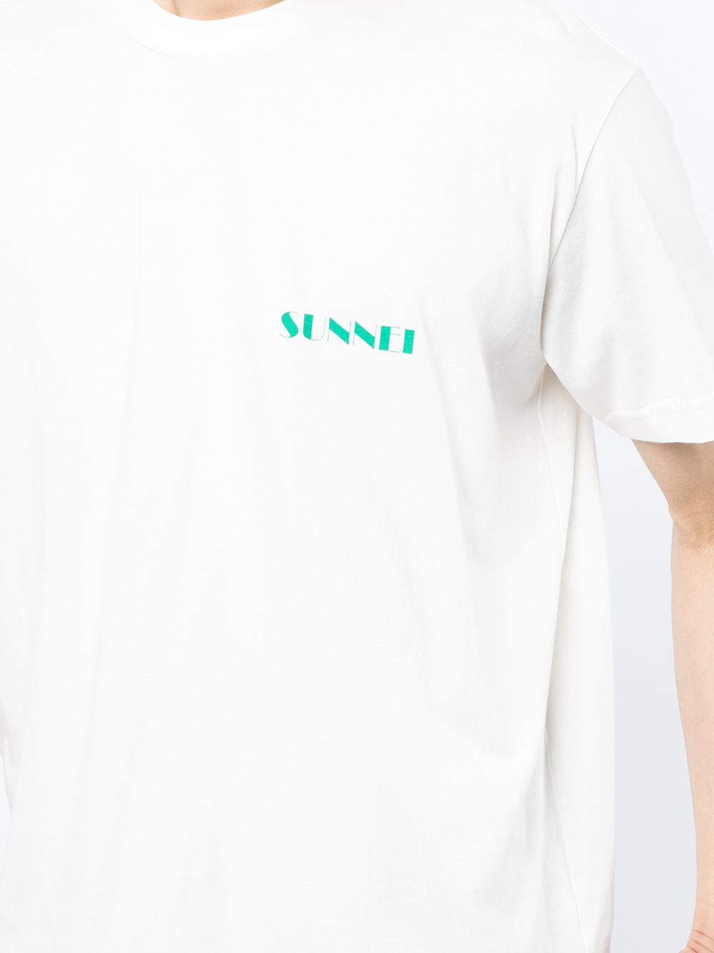 фото Sunnei mini logo cotton t-shirt