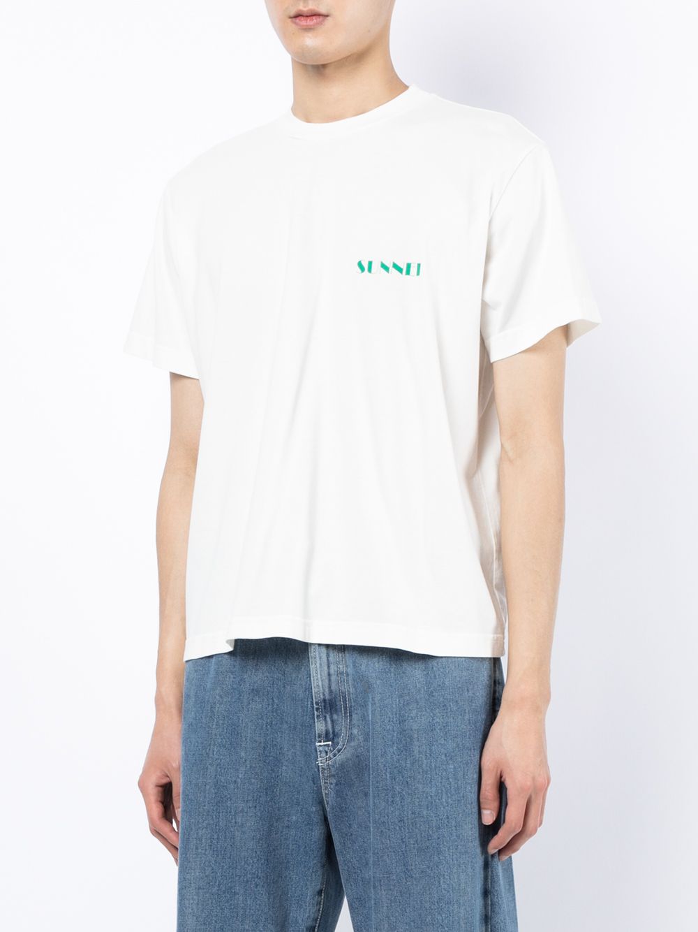 фото Sunnei mini logo cotton t-shirt