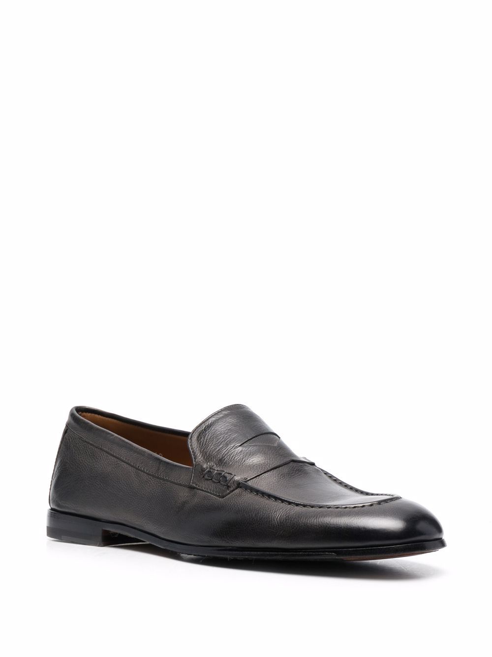 фото Doucal's leather slip-on loafers